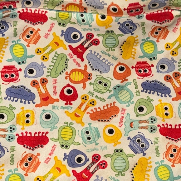 Little Monster Dry Wet Bag Children's Swim Diaper Waterproof Zipper Pouch - Picture 3 of 11